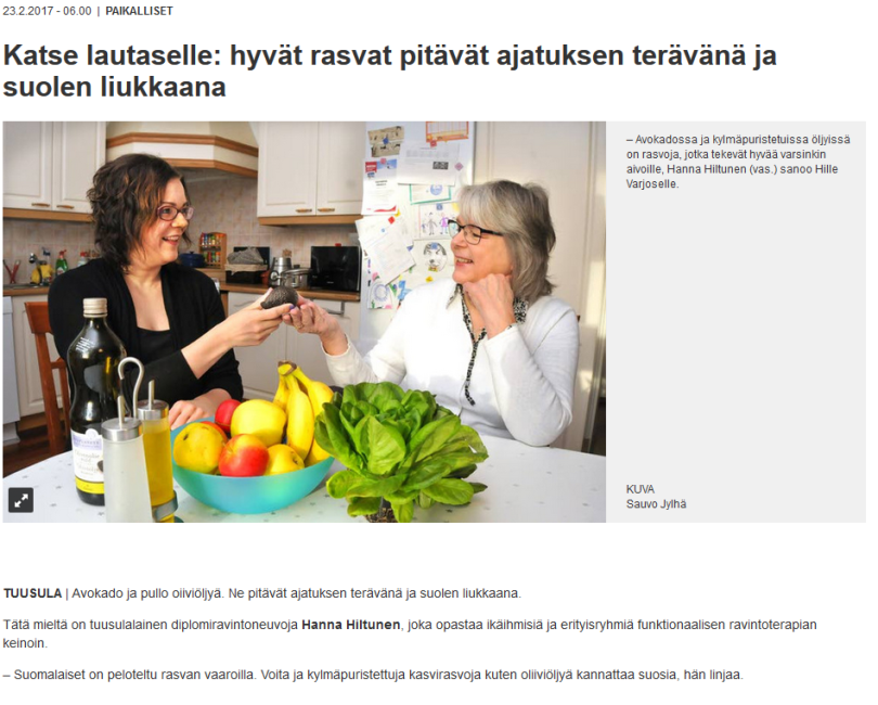 hanna hiltunen ja senioriasiakas