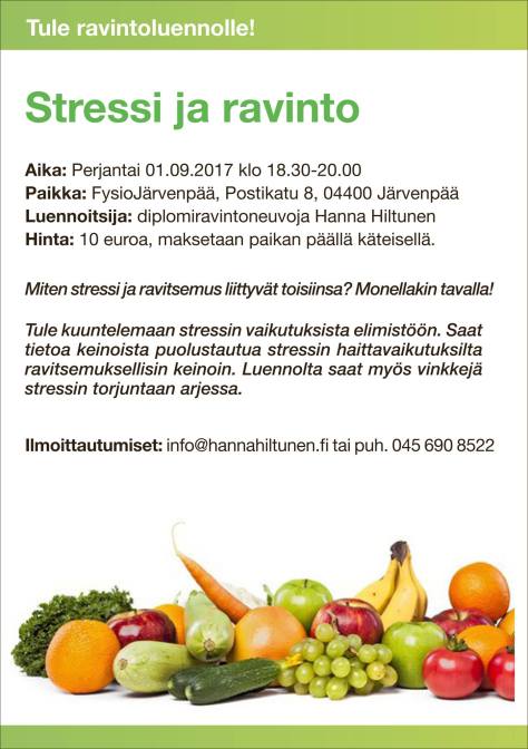 Stressi ja ravinto kuva